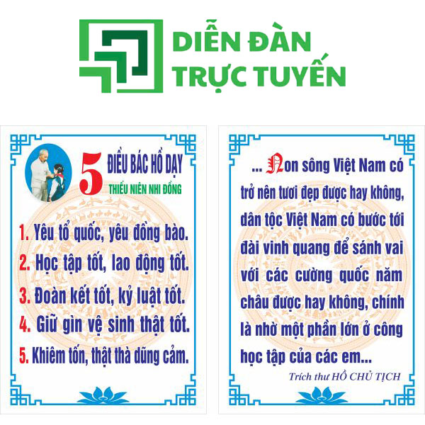 5 điều bác hồ dạy vector