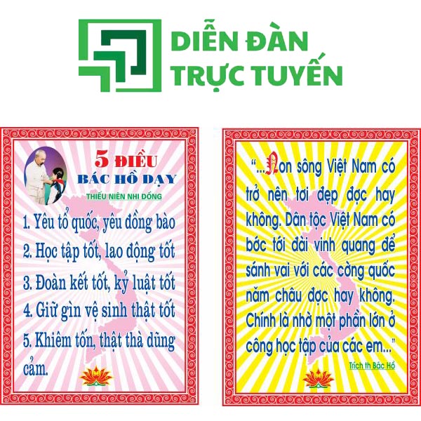 5 điều bác hồ dạy vector