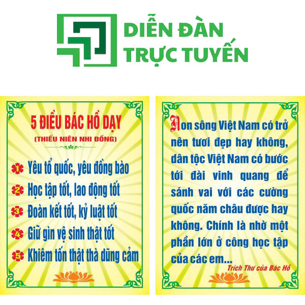 5 điều bác hồ dạy vector