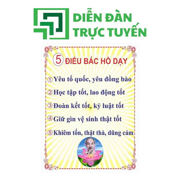 5 điều bác hồ dạy vector