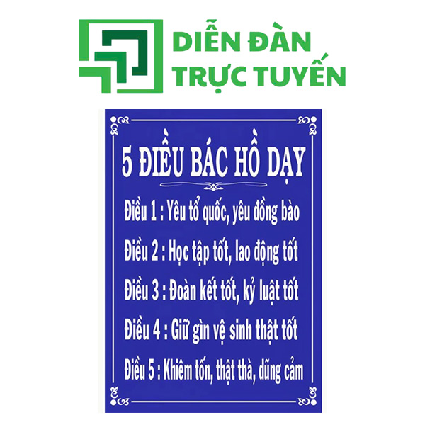 5 điều bác hồ dạy vector