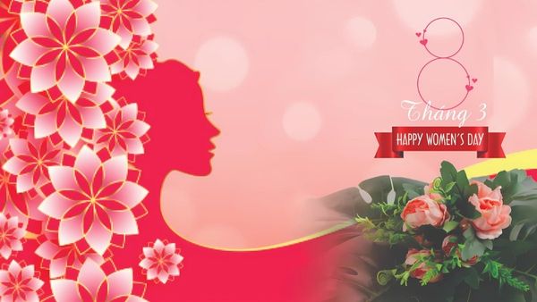 Mẫu Background 8/3 Vector Full HD