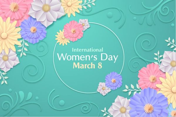 Mẫu Background Quốc Tế Phụ Nữ 8/3 Vector