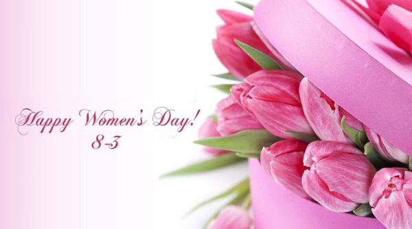 Mẫu Background 8/3 Vector Màu Hồng Nữ Tính