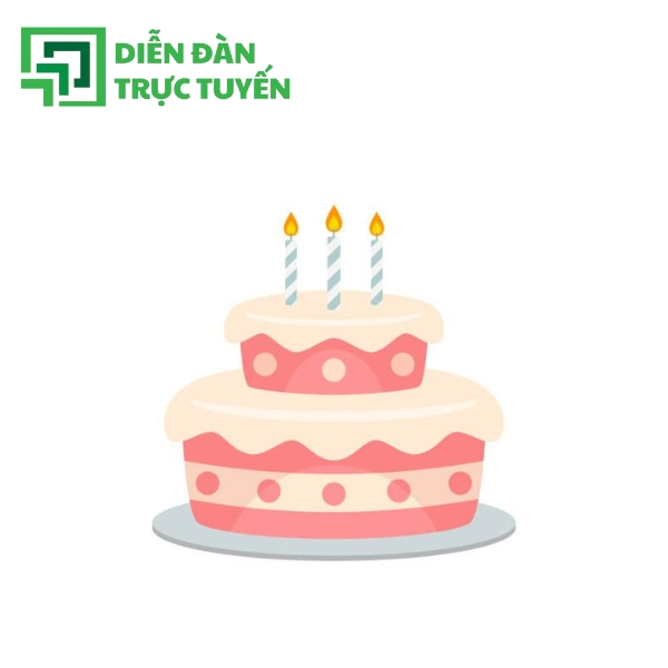 Bánh sinh nhật vector 