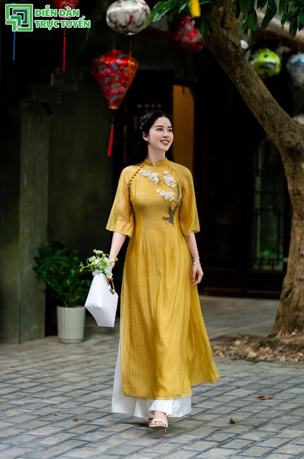 áo dài-vector-02