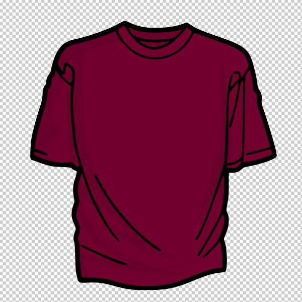 Áo thun vector màu đỏ