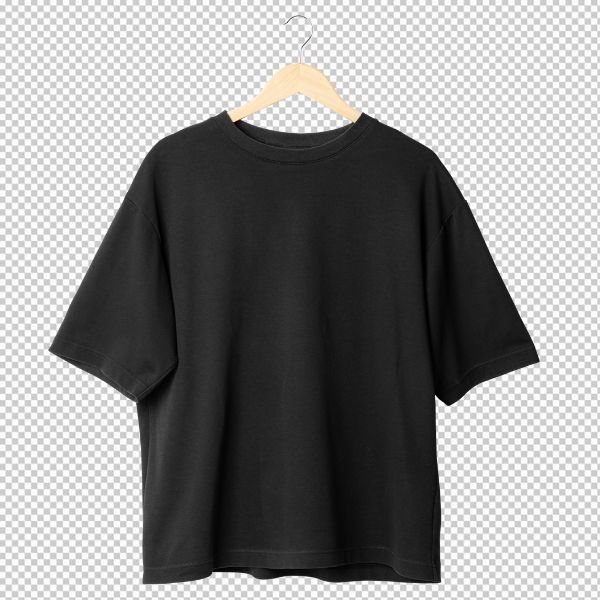 Áo thun vector đen basic