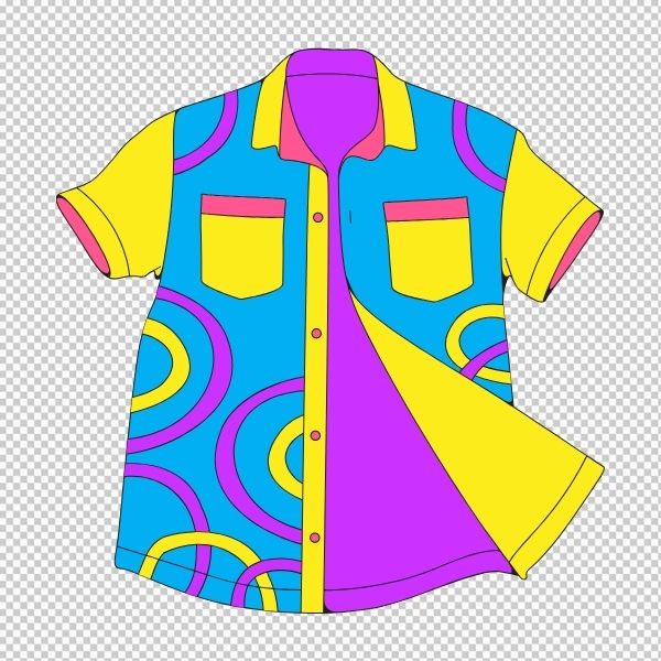 Vector áo màu sắc