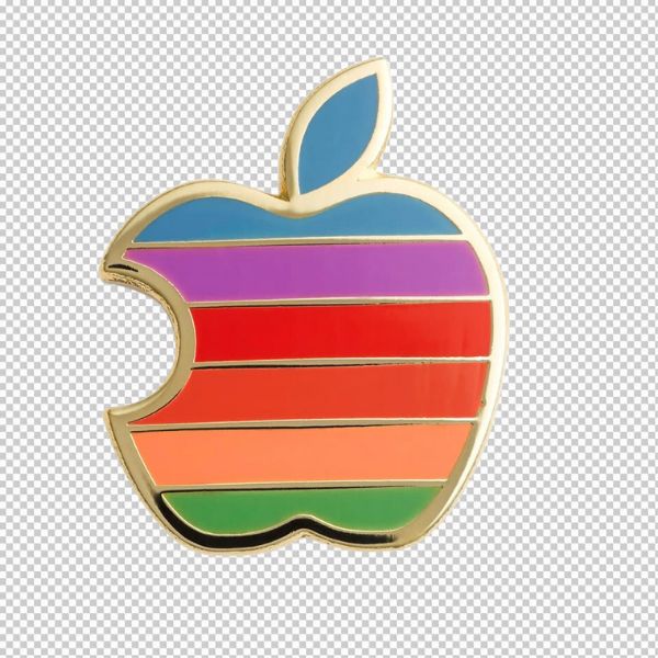 Apple logo vector nhiều màu sắc 