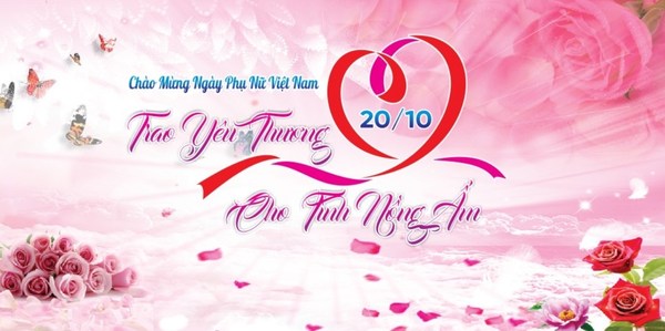 Tải miễn phi background 20/10 vector