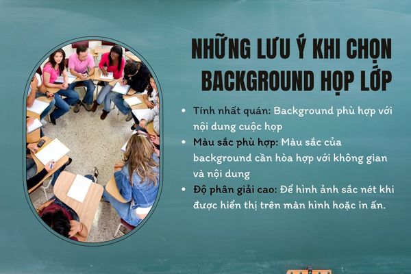 Những lưu ý khi chọn background họp lớp