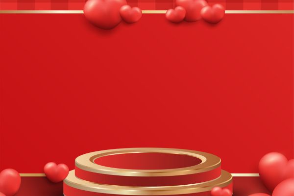 Background khai trương trái tim