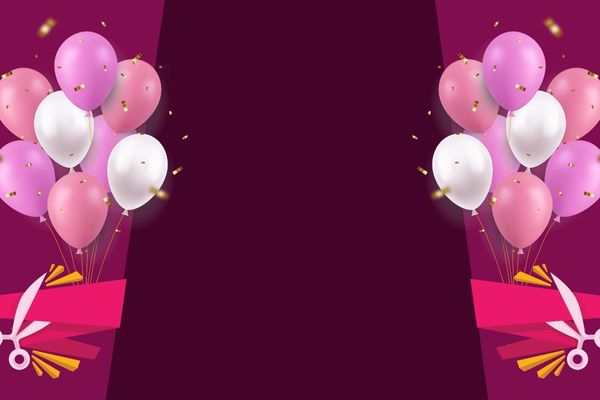 Background khai trương vector màu tím