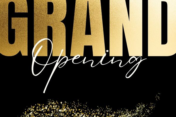 Background khai trương đen sang trọng