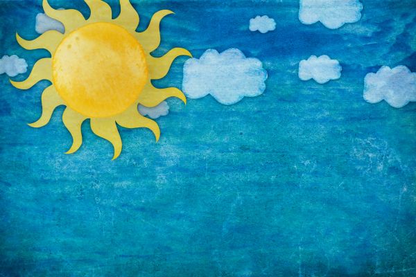 Background mầm non tone xanh