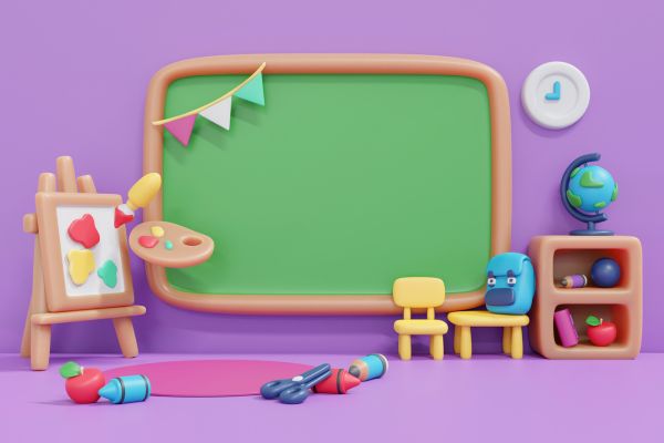 Background mầm non hoạt hình