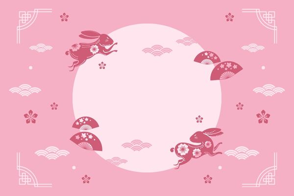 Background mặt trăng vector hồng