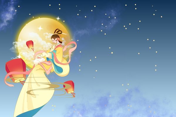 Background chị Hằng & thỏ