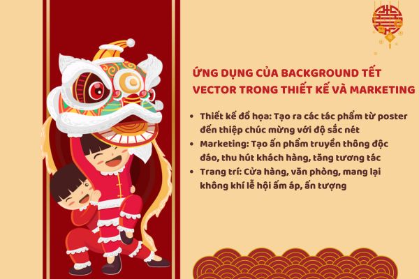 Ứng dụng của background Tết vector trong thiết kế và marketing