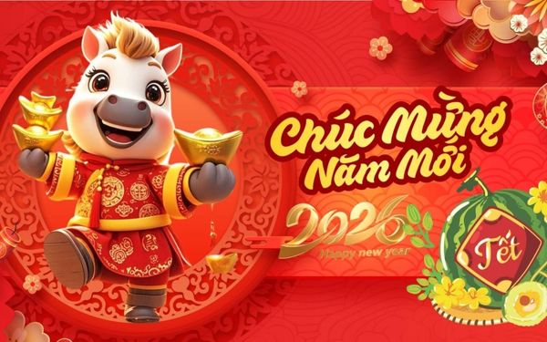 Background Tết Bính Ngọ vector – mang hơi thở năm mới