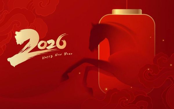 Vector background Tết 2026 – phong cách hiện đại