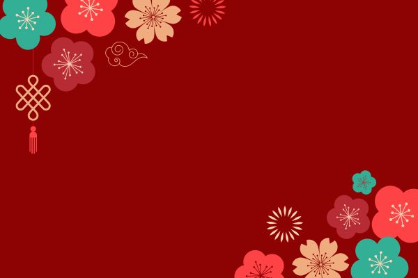 Background Tết tone đỏ