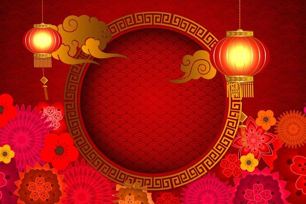 Background Tết lồng đèn