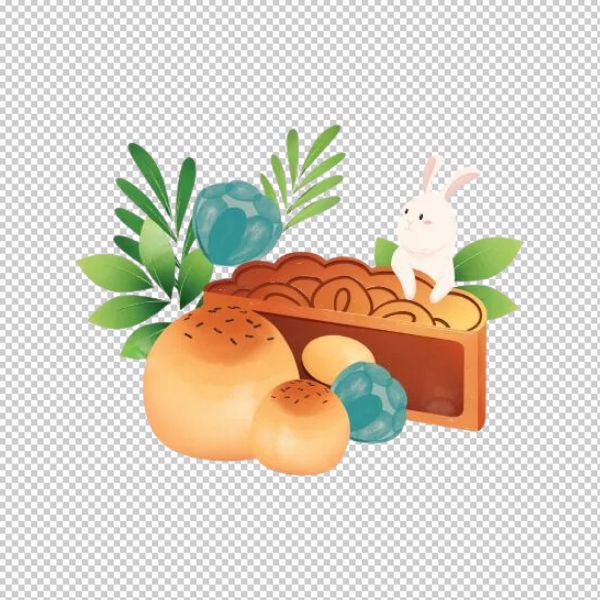 Vector bánh trung thu trang trí