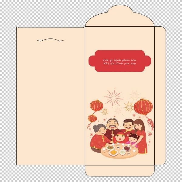 Mẫu phông lì xì vector