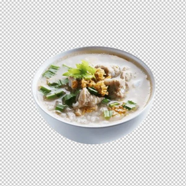 Bát cháo thập cẩm vector