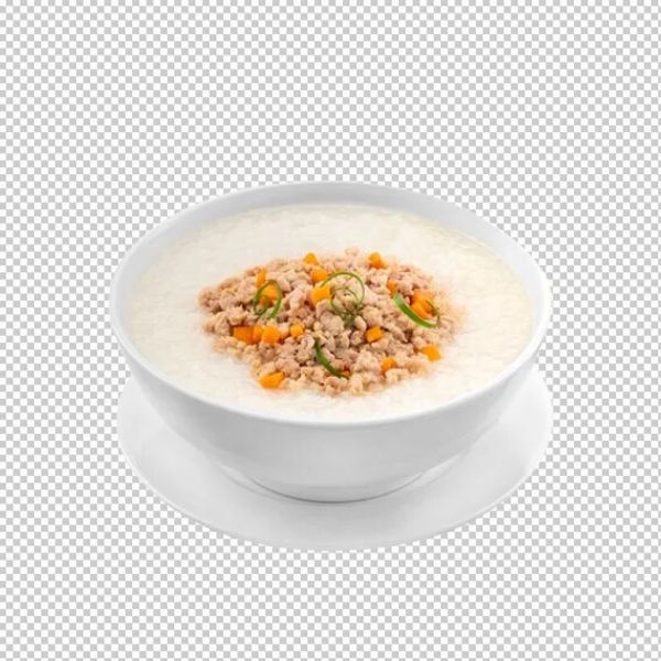 Bát cháo thịt cà rốt