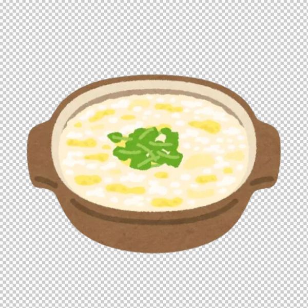 Bát cháo bắp vector