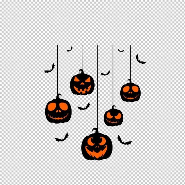 Đèn chùm bí ngô halloween