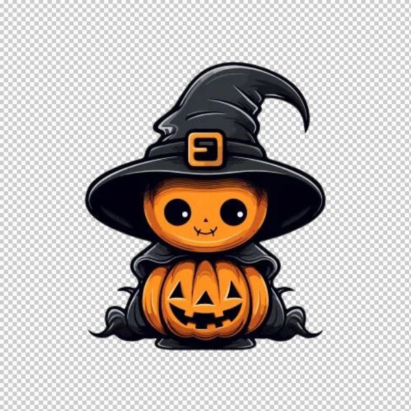 Bí ngô halloween chibi