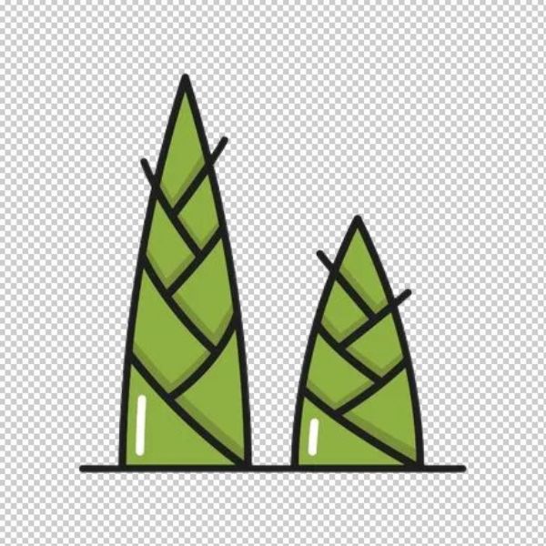 Búp măng vector cao thấp