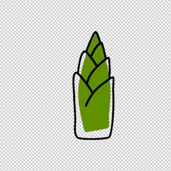 Búp măng vector vẽ