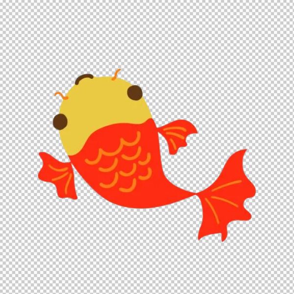 Vector cá chép nét vẽ