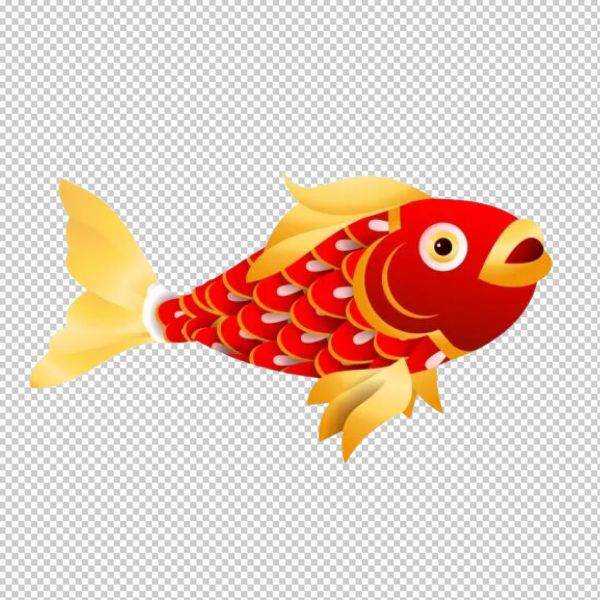 Vector cá chép đỏ