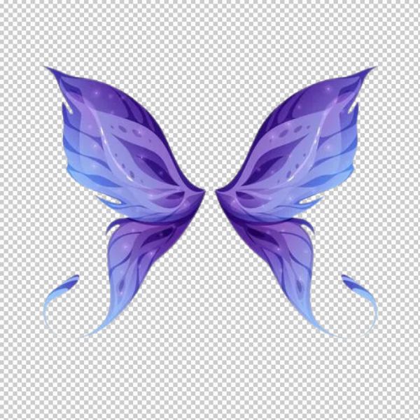 Cánh thiên thần vector tím