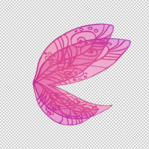 Cánh thiên thần vector hồng