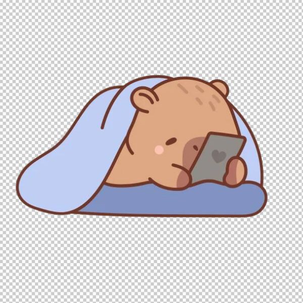 Capybara vector bấm đt