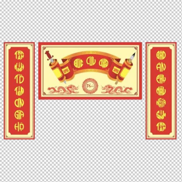 Câu đối vector truyền thống