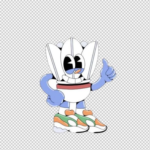 Cầu lông chibi vector