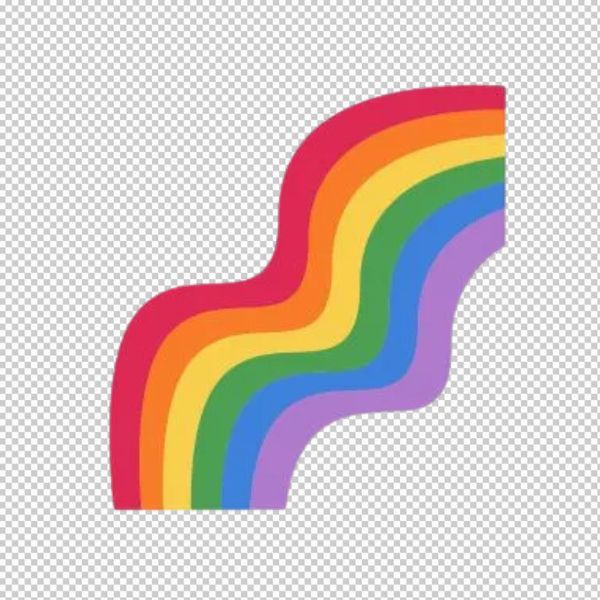 Vector cầu vồng lượn sóng