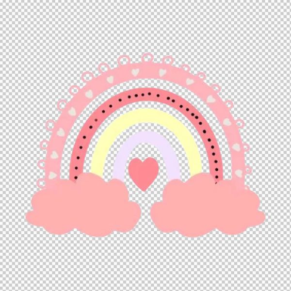 Vector cầu vồng mềm mại