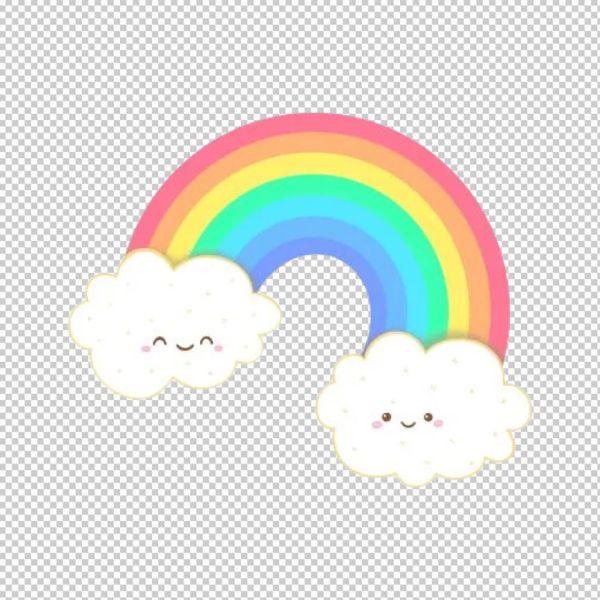 Vector cầu vồng bồng bềnh