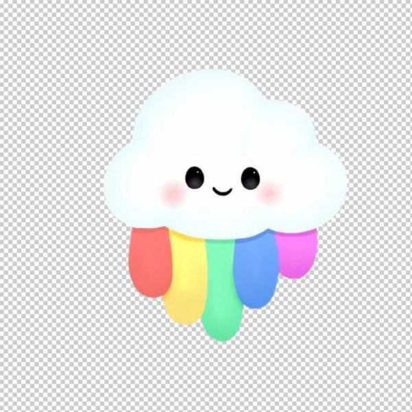 Vector cầu vồng cute