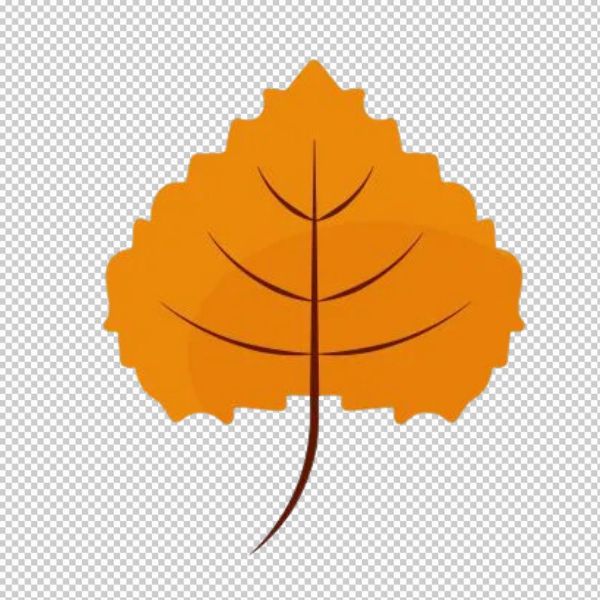 Cây bồ đề vector màu lá khô