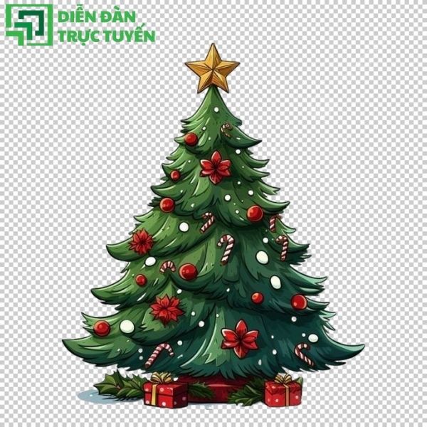 Cây thông Noel vector miễn phí – tải về ngay